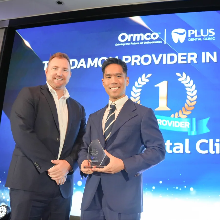 Plus Dental Clinic รับรางวัล Damon Provider อันดับ 1 ของประเทศไทย จาก Ormco